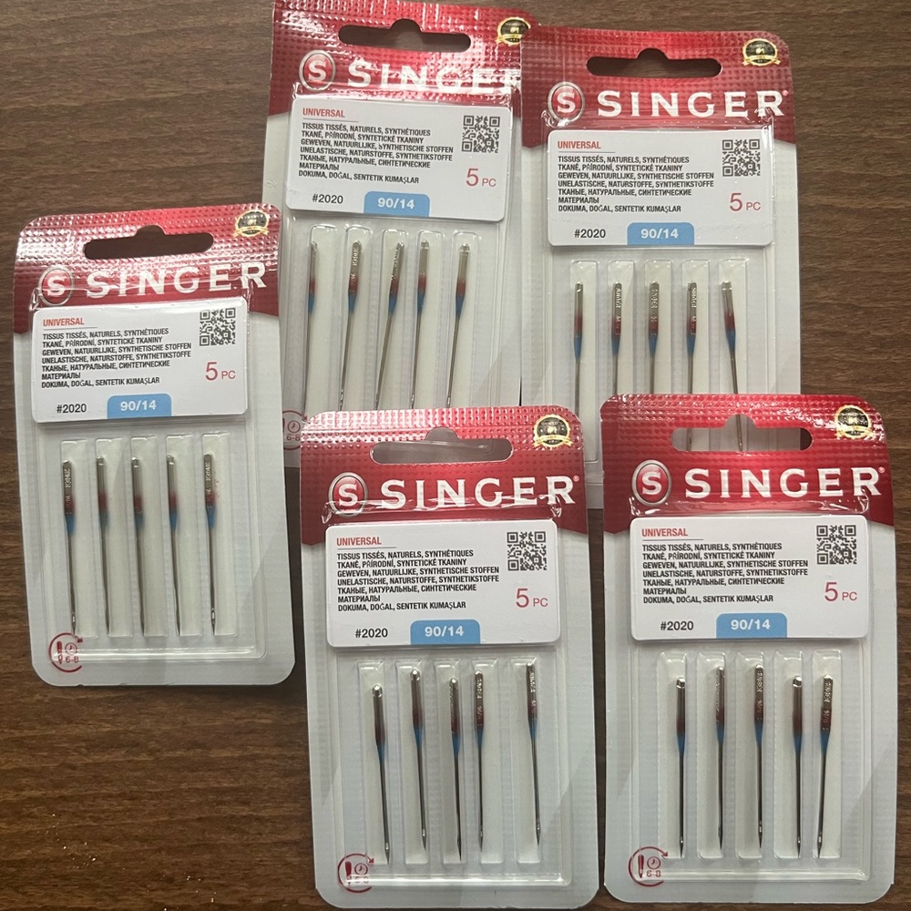 Singer Universal 2020 90/14 Sewing Machine Needles 5 Pack
